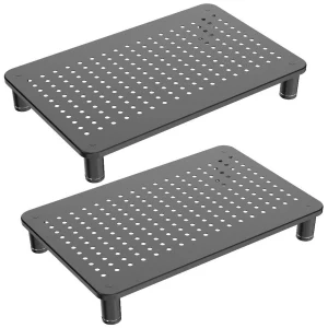 Adjustable Stackable Monitor Laptop Stand in Matte Black