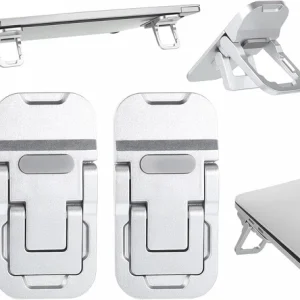 Keyboard Feet, 2 Pcs Zinc Alloy Foldable Laptop Stands
